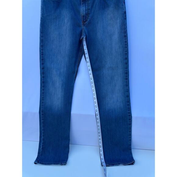 Carhartt Rugged Flex Relaxed Fit Mens Blue Jeans 36x34 Straight Leg Workwear - Picture 5 of 12